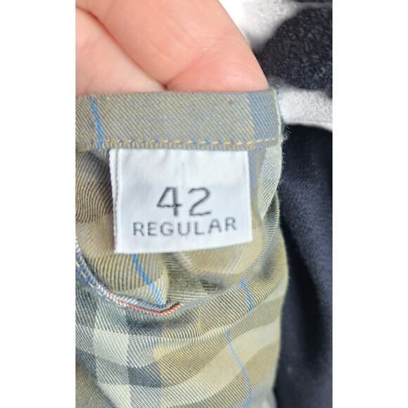 Burberrys Car Coat Size 42 Burberry Khaki NovaCheck Wool Lined Trench Authentic - Picture 12 of 13